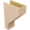 Ekena Millwork 6"W x 12"D x 18"H Classic Clemmons Rough Cedar Woodgrain TimberThane Corbel, Primed Tan CORUR06X12X18CLERCPR - alternate 3